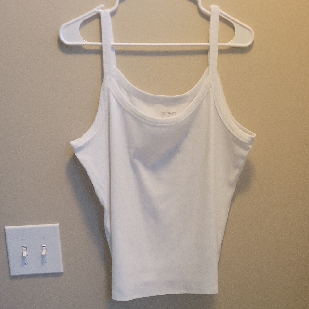 3 Old Navy Classic White Camisoles